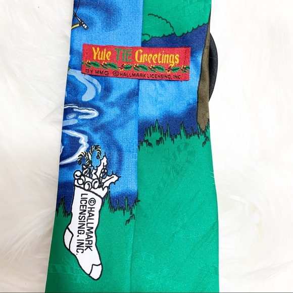 Yule Tie Greetings Santa Gone Fishing Neck Tie - Picture 5 of 5